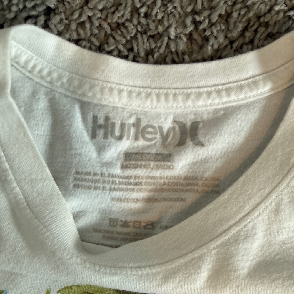 Hurley Floral Graphic White Tee - Picture 2 of 2
